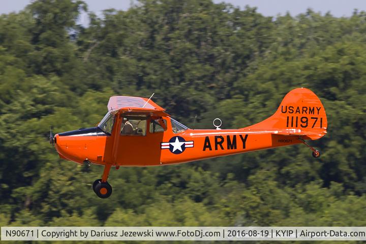 N90671, 1951 Cessna O-1A Bird Dog C/N 22285, Cessna 305A L-19A Bird Dog  C/N 22285, N90671