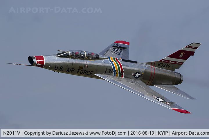 N2011V, 1958 North American F-100F Super Sabre C/N 243-224, North American F-100F Super Sabre  C/N 243-224, N2011V