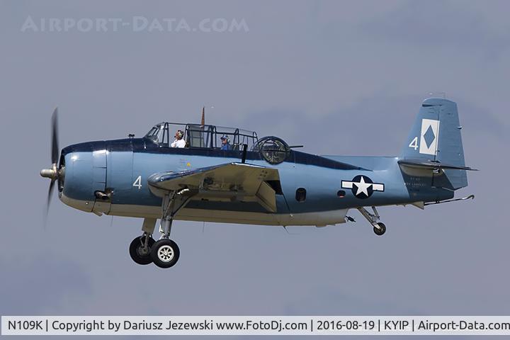 N109K, 1945 Grumman TBM-3 Avenger C/N 3800, Grumman TBM-3 Avenger  C/N 3800, NL109K