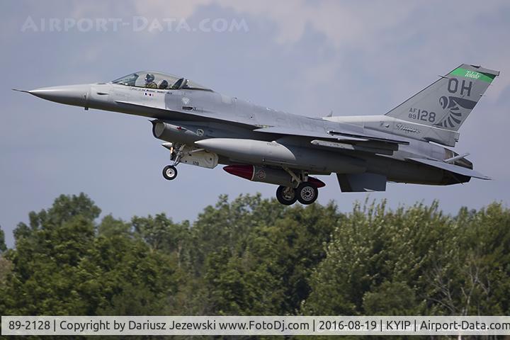 89-2128, 1989 General Dynamics F-16CM Fighting Falcon C/N 1C-281, F-16CM Fighting Falcon 89-2128 OH from 112th FS 