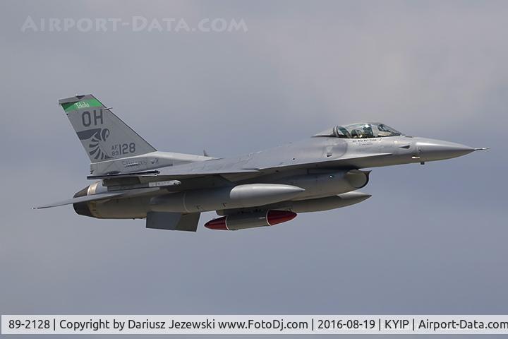 89-2128, 1989 General Dynamics F-16CM Fighting Falcon C/N 1C-281, F-16CM Fighting Falcon 89-2128 OH from 112th FS 