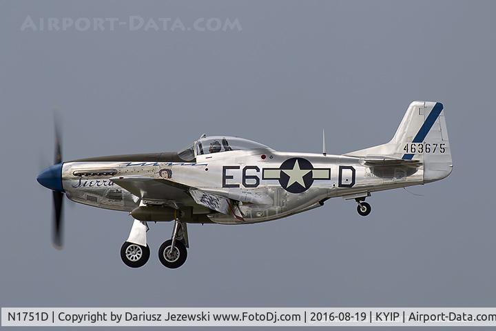 N1751D, 1944 North American P-51D Mustang C/N 122-31401 (44-63675), North American P-51D Mustang 