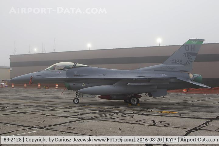89-2128, 1989 General Dynamics F-16CM Fighting Falcon C/N 1C-281, F-16CM Fighting Falcon 89-2128 OH from 112th FS 
