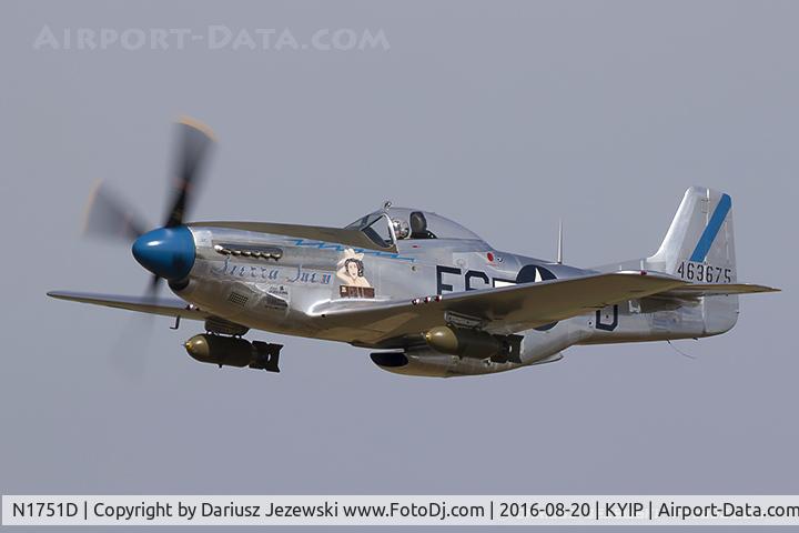 N1751D, 1944 North American P-51D Mustang C/N 122-31401 (44-63675), North American P-51D Mustang 
