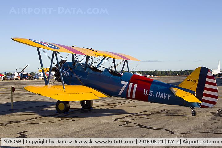 N7835B, Boeing A75N1(PT17) C/N 75-4587, Boeing A75N1(PT17) Stearman  C/N 75-4587, N7835B