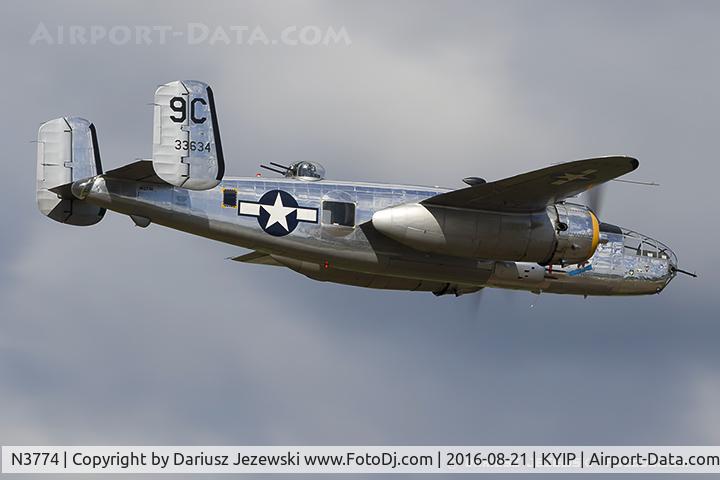 N3774, 1943 North American B-25D Mitchell C/N 100-23960, North American B-25D Mitchell 