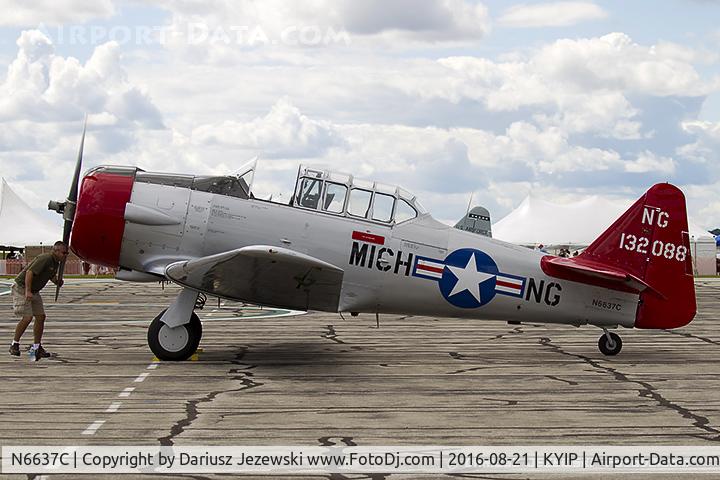 N6637C, North American AT-6B Texan C/N 91072, North American AT-6  Texan  C/N 91072, N6637C