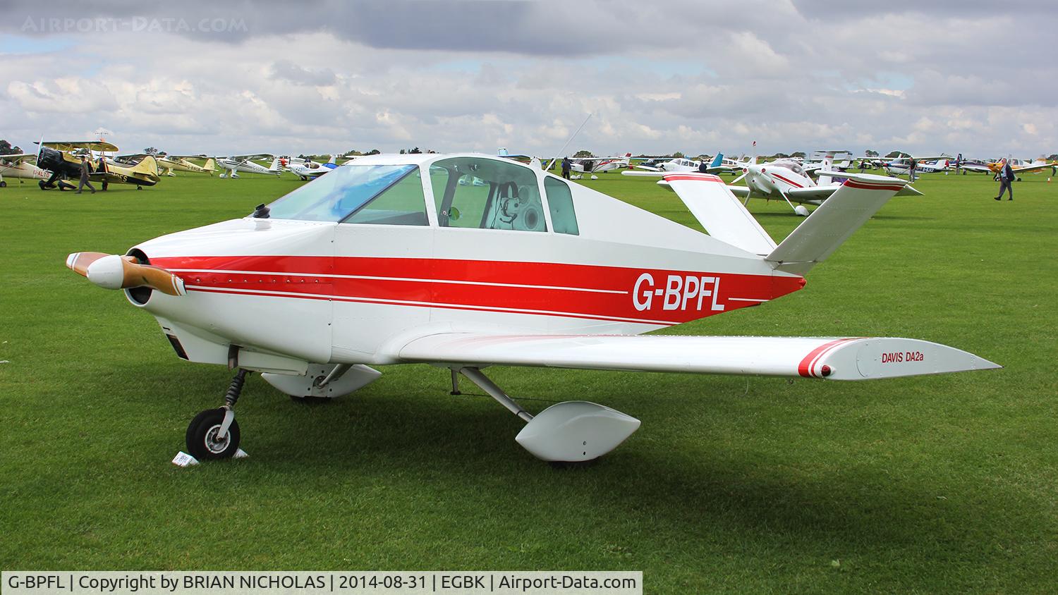 G-BPFL, 1973 Davis DA-2A C/N 051, LAA fly in. Sywell