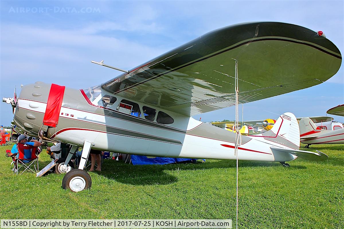 N1558D, 1952 Cessna 195 C/N 7780, At 2017 AirVenture at Oshkosh