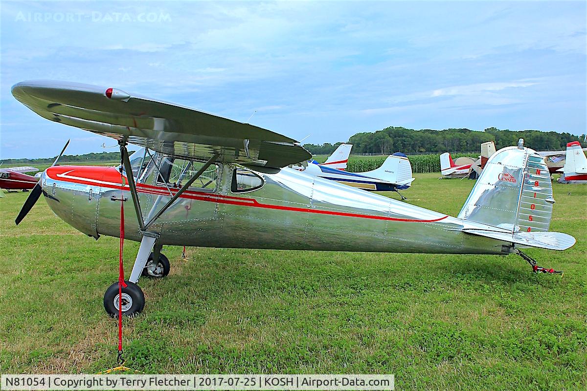 N81054, 1946 Cessna 140 C/N 10344, At 2017 AirVenture at Oshkosh