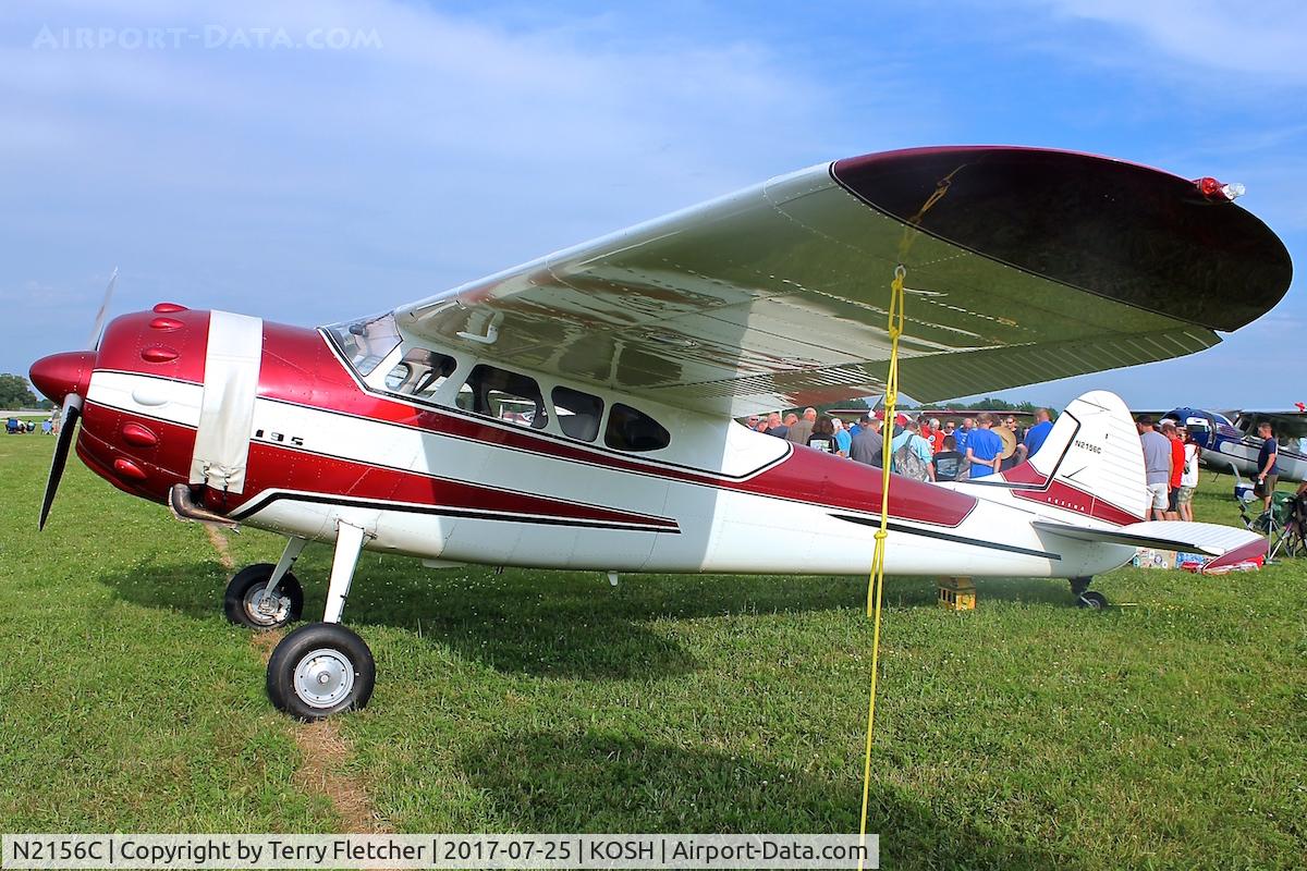 N2156C, 1954 Cessna 195B Businessliner C/N 16141, At 2017 AirVenture at Oshkosh