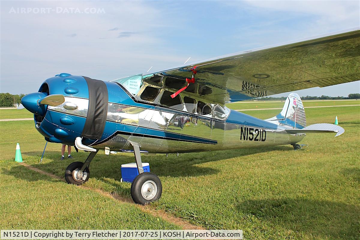 N1521D, 1952 Cessna 195A C/N 7743, At 2017 AirVenture at Oshkosh