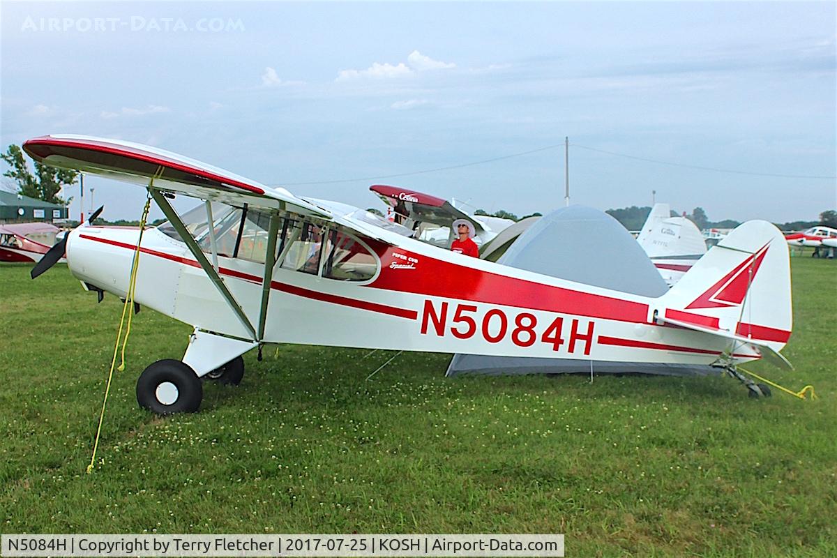 N5084H, 1949 Piper PA-11 Cub Special Cub Special C/N 11-983, At 2017 AirVenture at Oshkosh