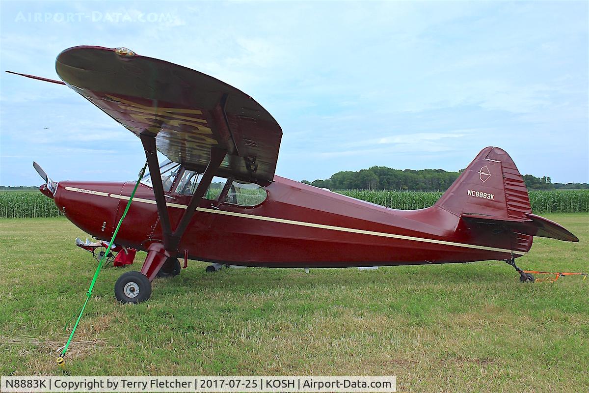 N8883K, 1947 Stinson 108-1 Voyager C/N 108-1883, At 2017 AirVenture at Oshkosh