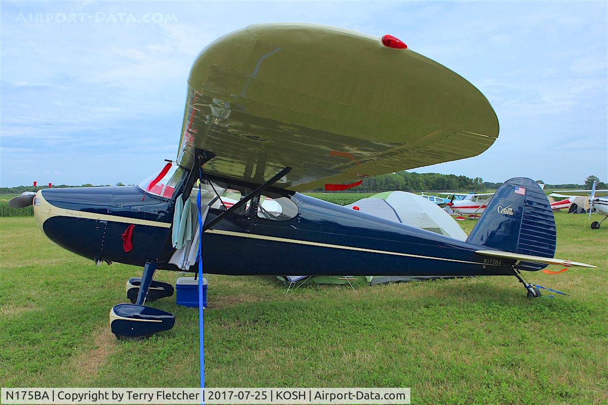 N175BA, 1948 Cessna 170 C/N 18516, At 2017 AirVenture at Oshkosh