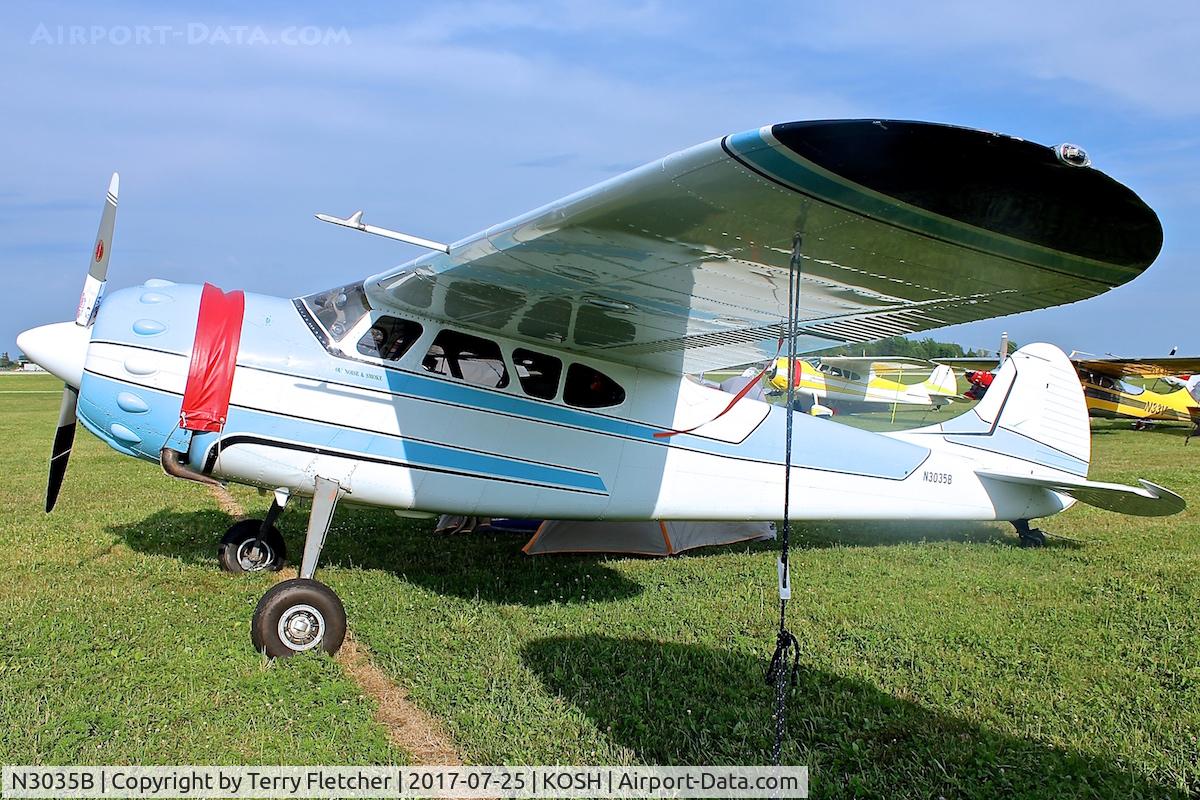 N3035B, 1952 Cessna 195B Businessliner C/N 7918, At 2017 AirVenture at Oshkosh