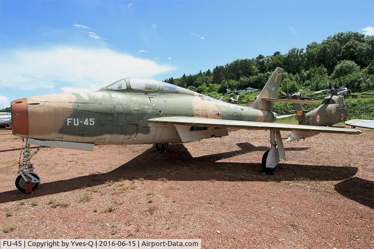 FU-45, Republic F-84F Thunderstreak C/N Not found (FU-45/52-7210), Republic F-84F Thunderstreak, Preserved at Savigny-Les Beaune Museum
