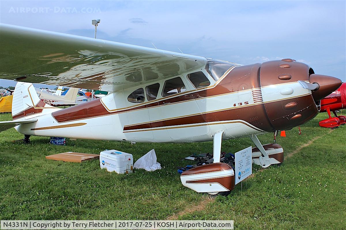 N4331N, 1947 Cessna 195 C/N 7078, At 2017 AirVenture at Oshkosh