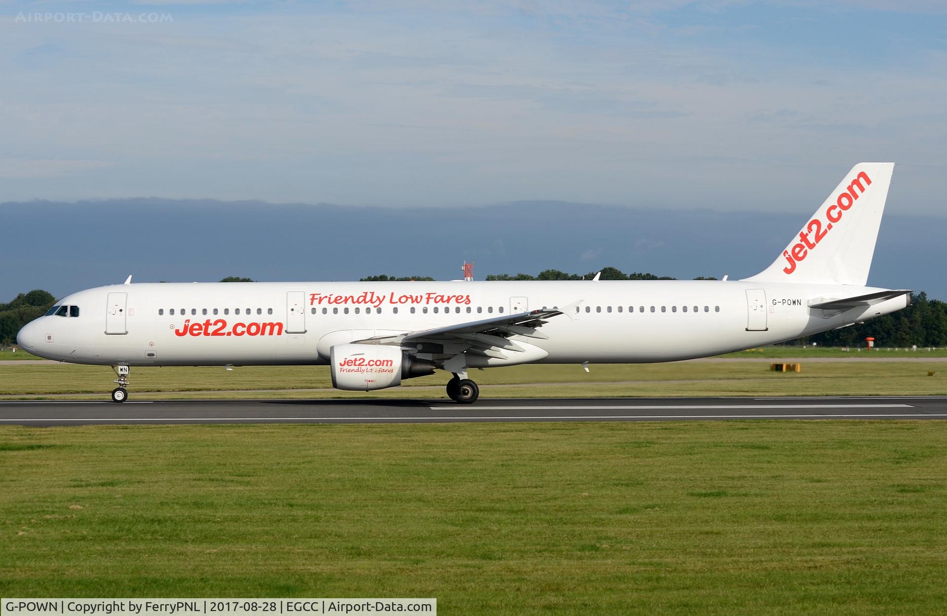 G-POWN, 2009 Airbus A321-211 C/N 3830, Jet2 A321 during its take-off run
