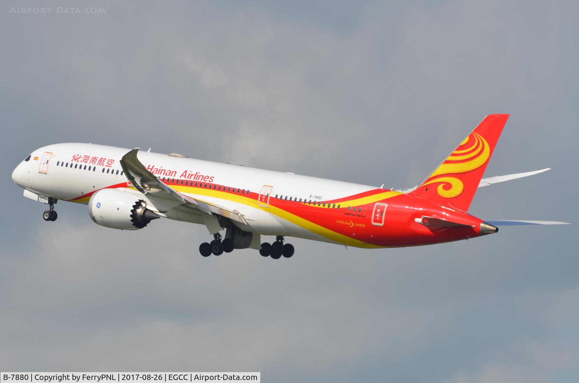 B-7880, 2016 Boeing 787-94P Dreamliner C/N 60283, Hainan B789 taking-off.