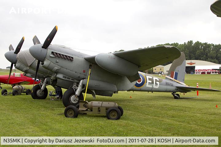 N35MK, 1946 De Havilland DH-98 Mosquito TT.35 C/N RS-712, De Havilland DH-98 Mosquito TT35 C/N RS-712, NX35MK
