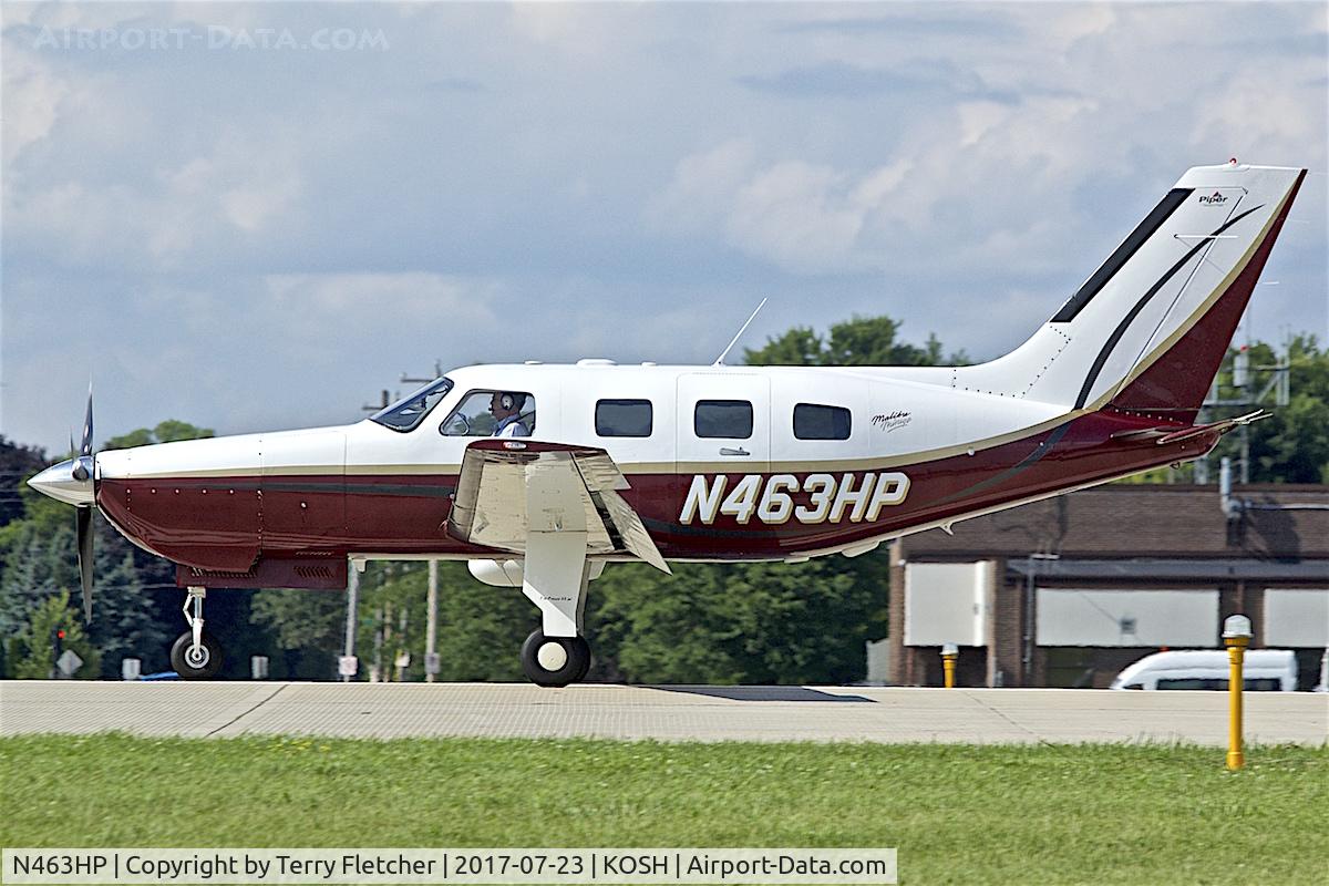 N463HP, 2002 Piper PA-46-350P Malibu Mirage C/N 4636335, At 2017 AirVenture at Oshkosh