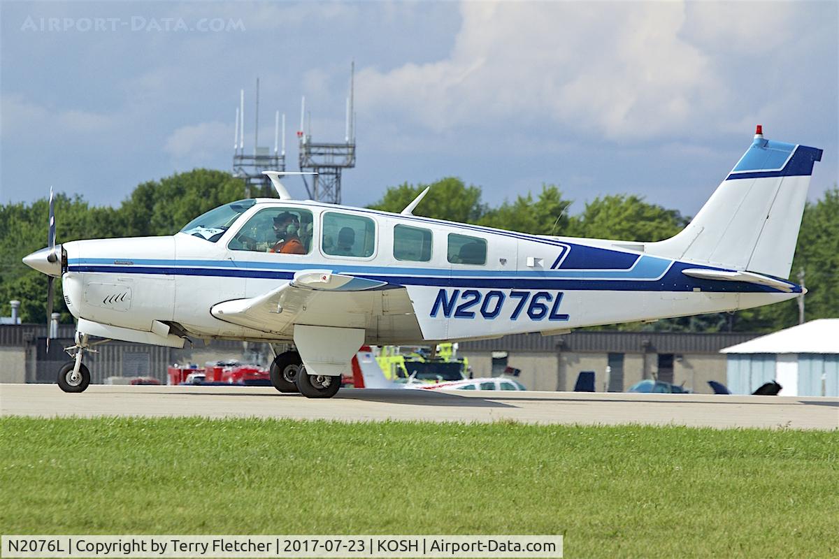 N2076L, 1976 Beech A36 Bonanza 36 C/N E-869, At 2017 AirVenture at Oshkosh