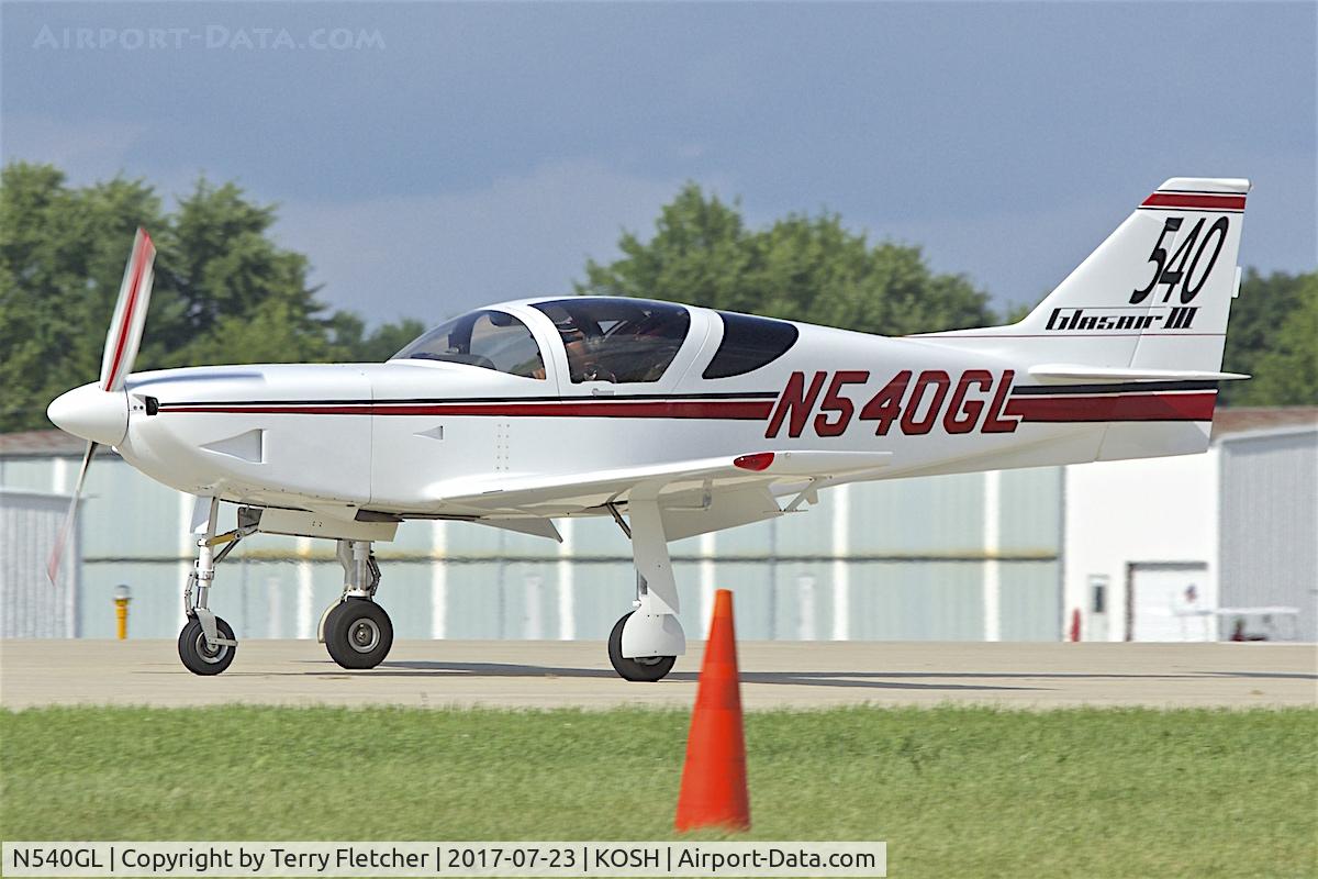N540GL, 1990 Stoddard-Hamilton Glasair III C/N 3070, At 2017 AirVenture at Oshkosh
