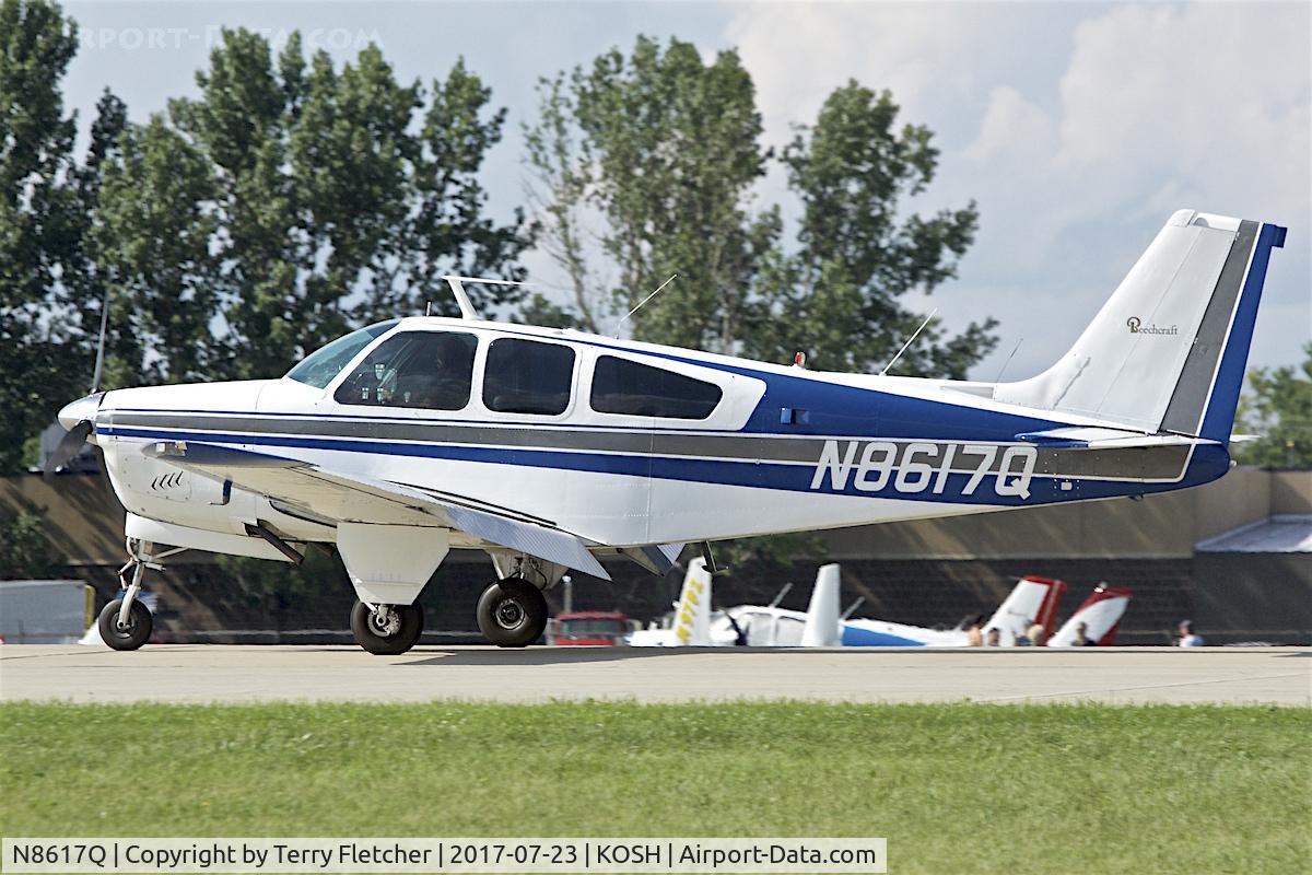 N8617Q, 1964 Beech 35-B33 Debonair C/N CD-812, At 2017 AirVenture at Oshkosh