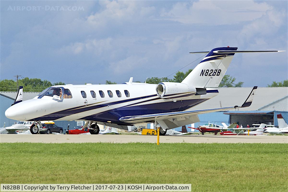 N82BB, 2002 Cessna 525A CitationJet CJ2 C/N 525A0062, At 2017 AirVenture at Oshkosh