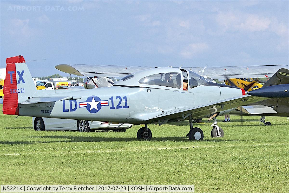 N5221K, 1950 Ryan Navion B C/N NAV-4-2121B, At 2017 AirVenture at Oshkosh