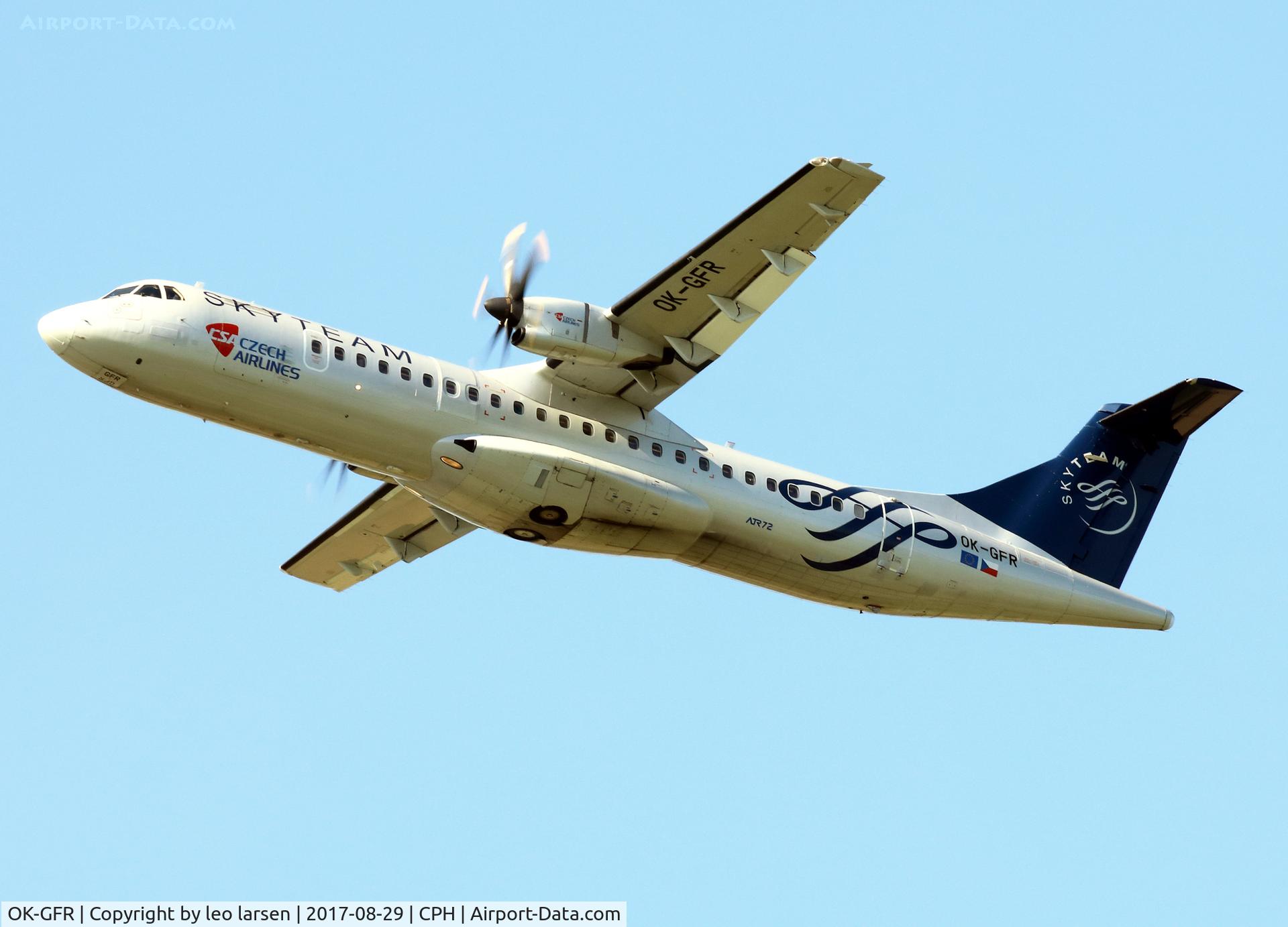 OK-GFR, 2001 ATR 72-212A C/N 681, Copenhagen 29.8.2017