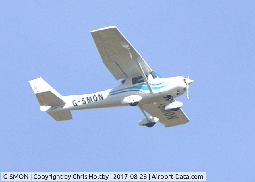 G-SMON, 1976 Cessna A152 Aerobat C/N A152-0805, Over Potters Bar, Herts