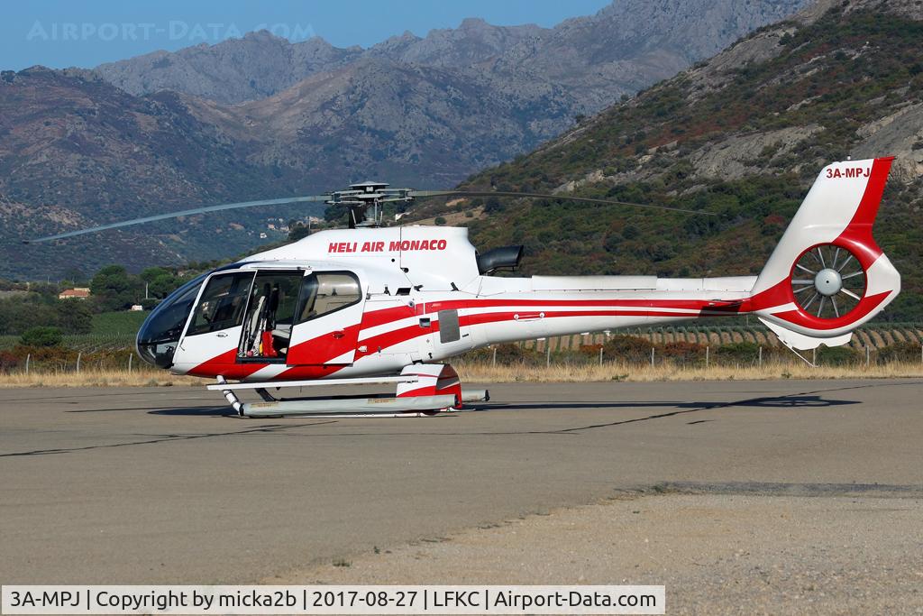 3A-MPJ, Eurocopter EC-130B-4 (AS-350B-4) C/N 3662, Parked