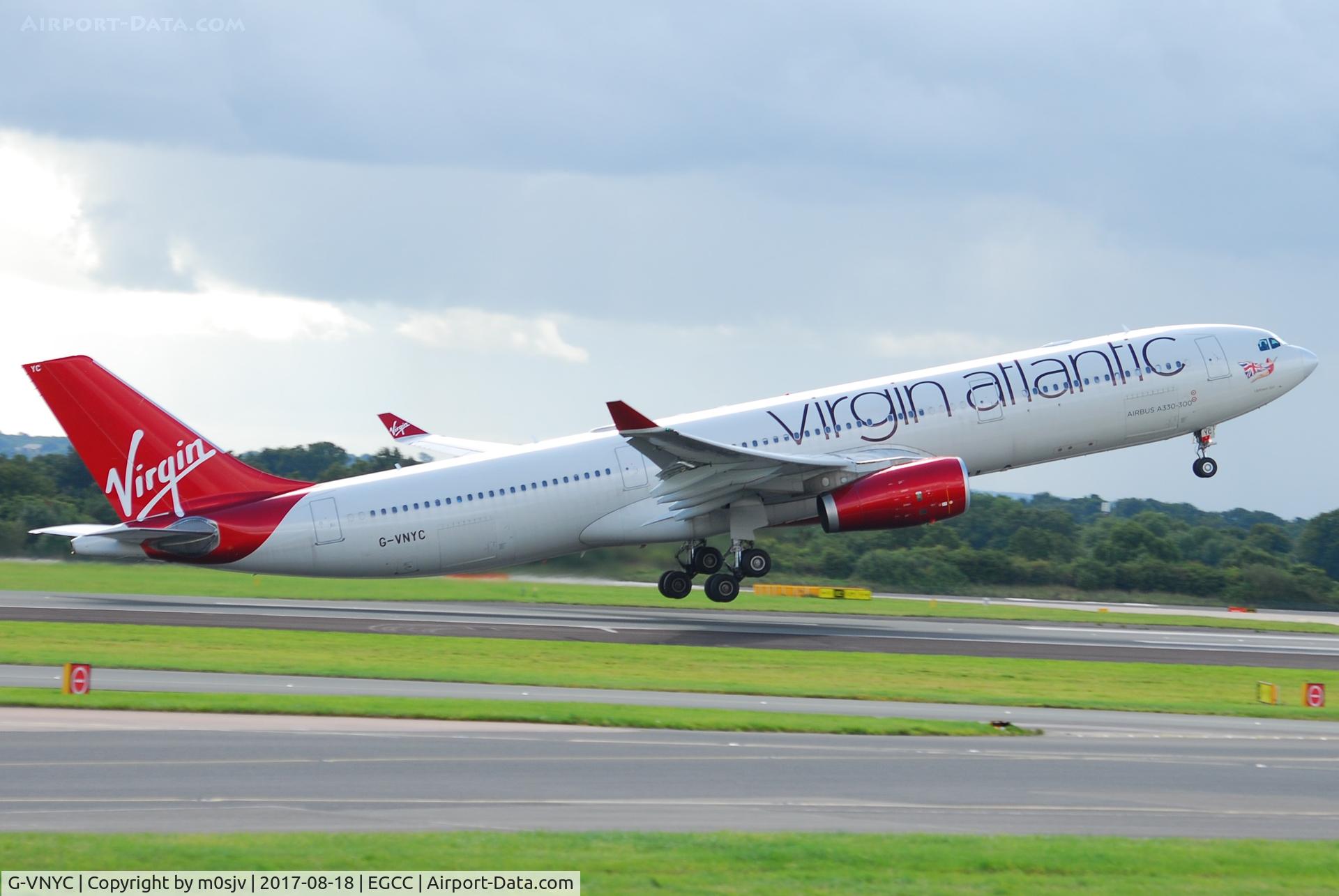 G-VNYC, 2012 Airbus A330-343X C/N 1315, ON TAKE OFF FROM EGCC