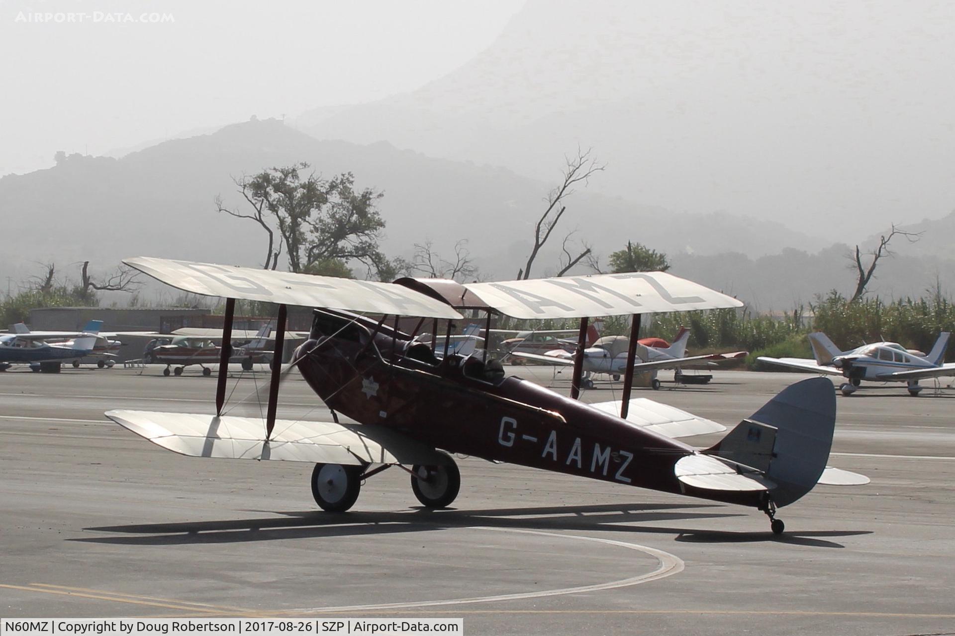 N60MZ, 1930 De Havilland DH-60G Gypsy Moth C/N 1293, 1930 DeHavilland DH.60G GIPSY MOTH, Dehavilland GIPSY II 4 cylinder inverted, in-line air-cooled 120 Hp, Experimental class warbird, SZP-based, taxi to Rwy 22