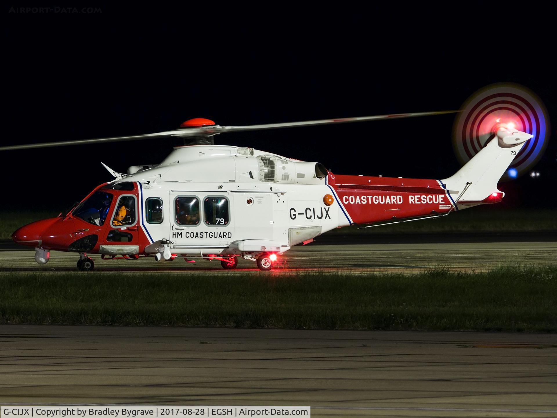 G-CIJX, 2014 AgustaWestland AW-139 C/N 31579, Sat on stand 7