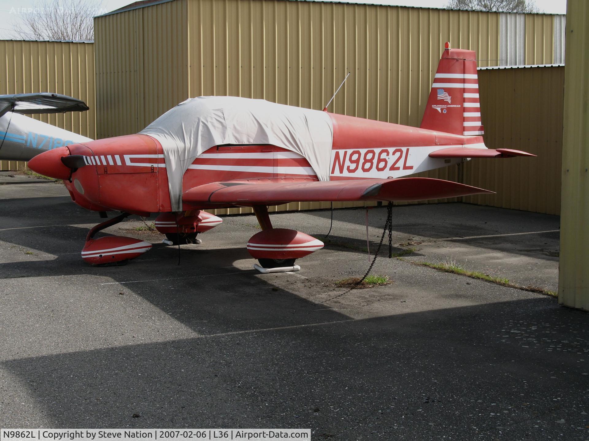 N9862L, 1975 Grumman American AA-1B Trainer C/N AA1B-0462, Locally-based 1975 Grumman-American AA-1B 