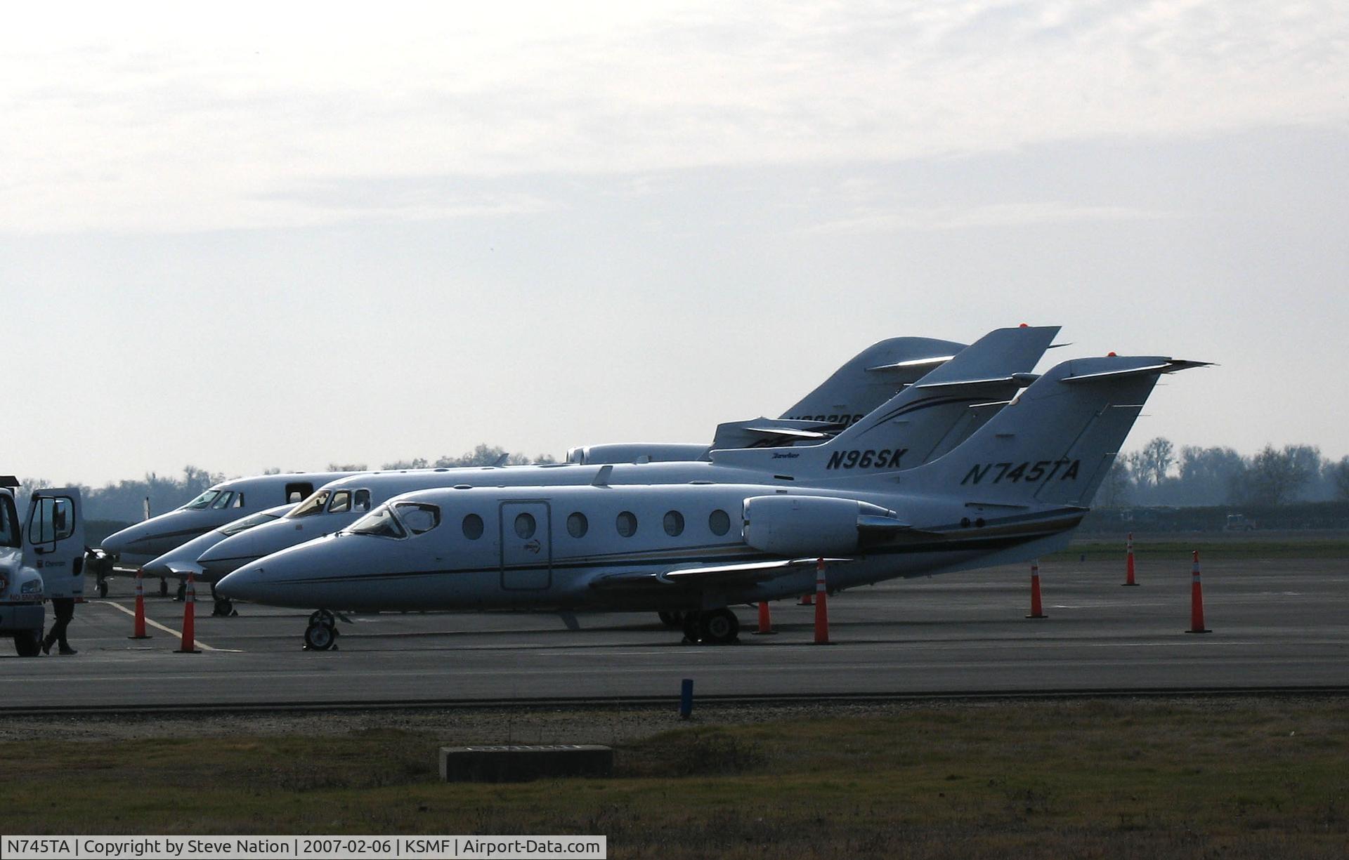 N745TA, 1997 Beech 400A Beechjet C/N RK-145, Vesey Air 1997 Beech 400A @ Sacramento International Airport, CA Executive Jet Terminal (to Jetsense 2009-12-02 reregistered N144JS 2010-02-01 to Strategic Aviation 2010-07-26 to Stratbill LLC Sewalls Point, FL 2012-09-14)