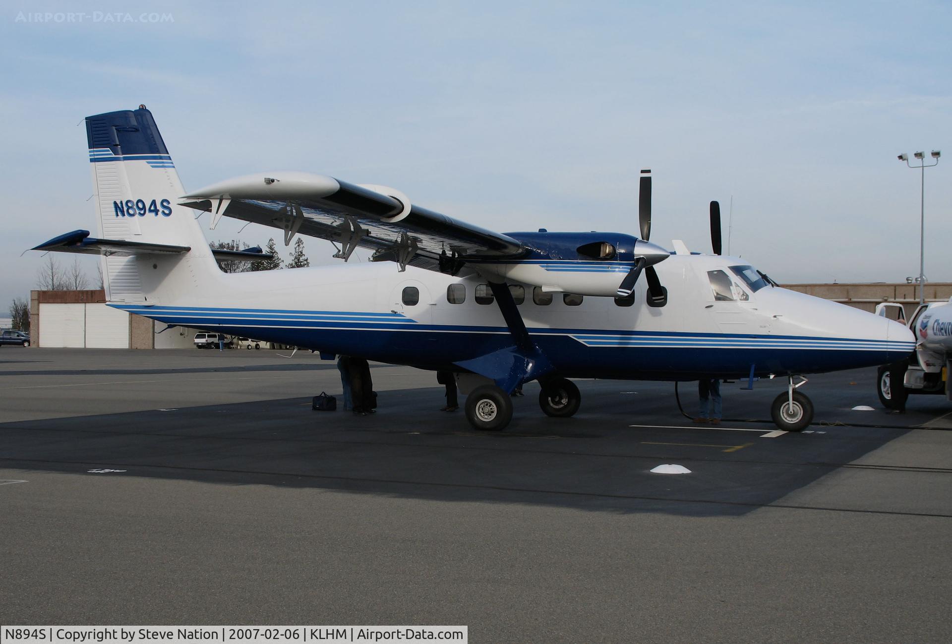N894S, 1981 De Havilland Canada DHC-6-300 Twin Otter C/N 779, Hewlett-Packard 1981 de Havilland Canada DHC-6-300 Twin Otter was used to fly employees from their Roseville, CA tech campus to Silicon Valley campus @ Lincoln Regional Airport (Karl Harder Field), CA home base (to C-GMKV 2009-12-18 & 5R-MVC 2011-10-21)