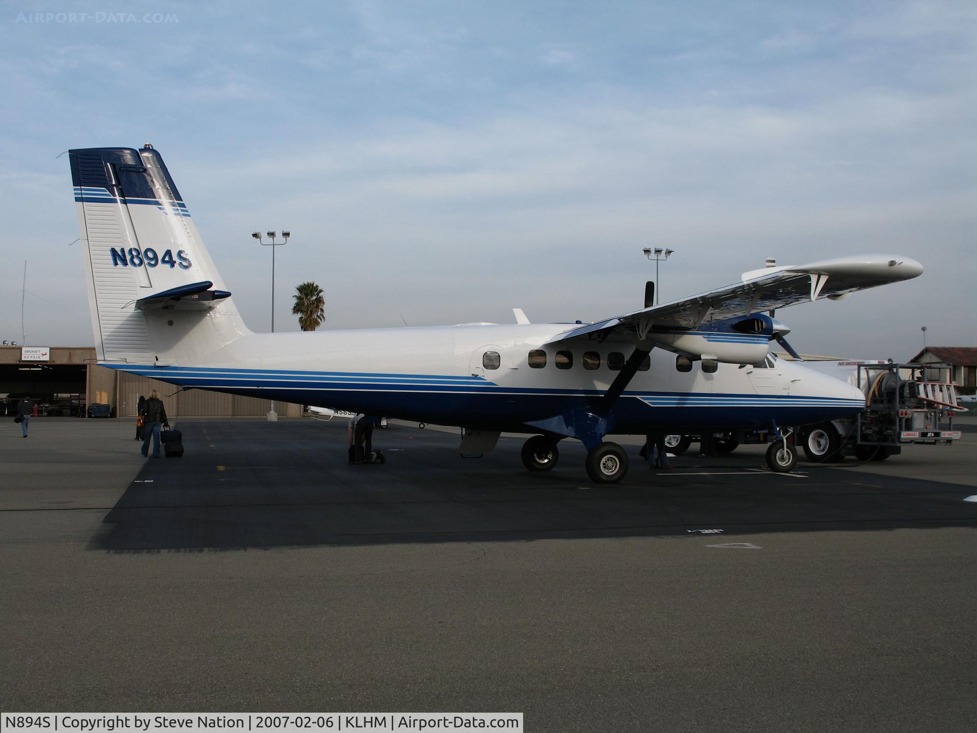 N894S, 1981 De Havilland Canada DHC-6-300 Twin Otter C/N 779, Hewlett-Packard 1981 de Havilland Canada DHC-6-300 Twin Otter was used to fly employees from their Roseville, CA tech campus to Silicon Valley campus @ Lincoln Regional Airport (Karl Harder Field), CA home base (to C-GMKV 2009-12-18 & 5R-MVC 2011-10-21)