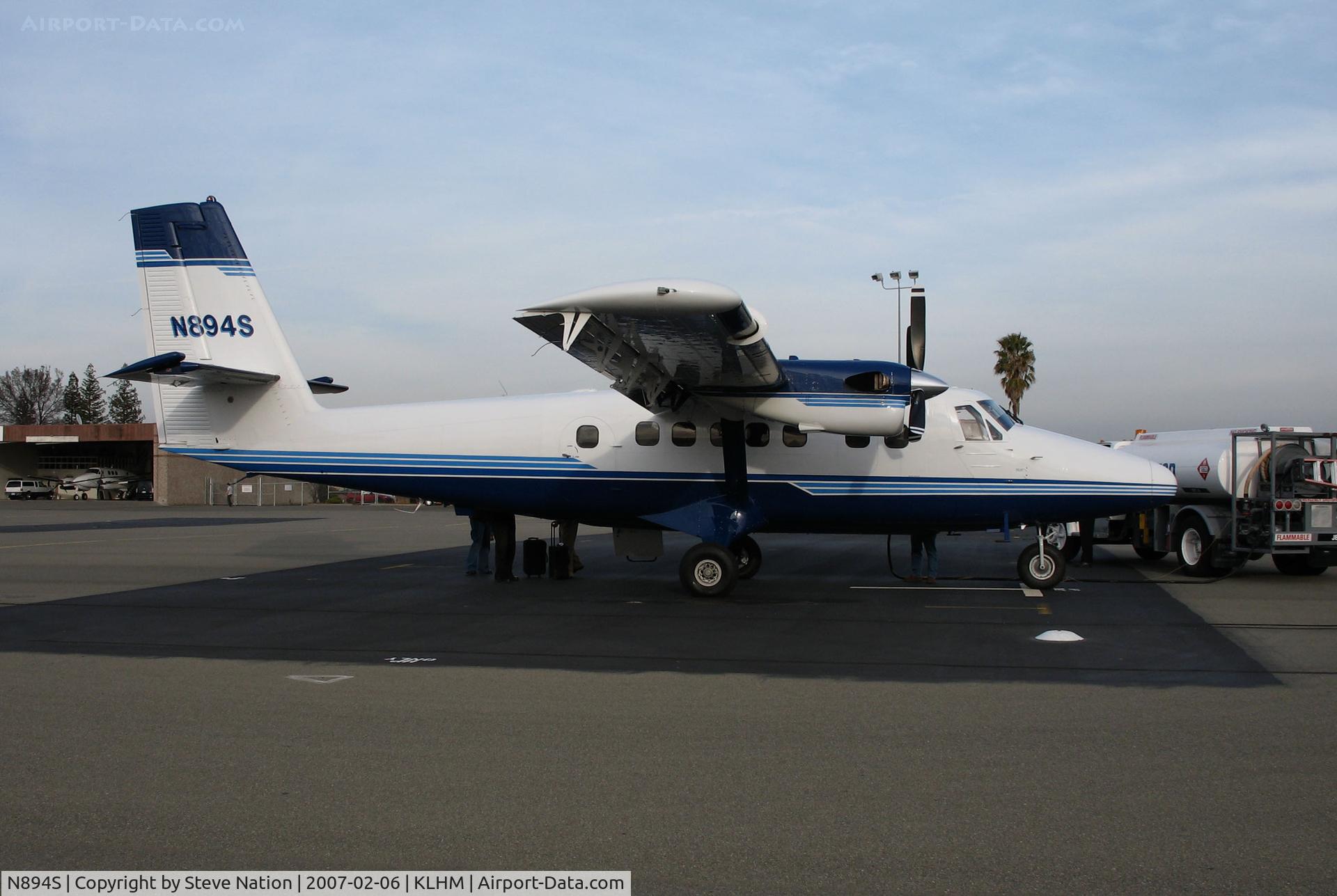 N894S, 1981 De Havilland Canada DHC-6-300 Twin Otter C/N 779, Hewlett-Packard 1981 de Havilland Canada DHC-6-300 Twin Otter was used to fly employees from their Roseville, CA tech campus to Silicon Valley campus @ Lincoln Regional Airport (Karl Harder Field), CA home base (to C-GMKV 2009-12-18 & 5R-MVC 2011-10-21)