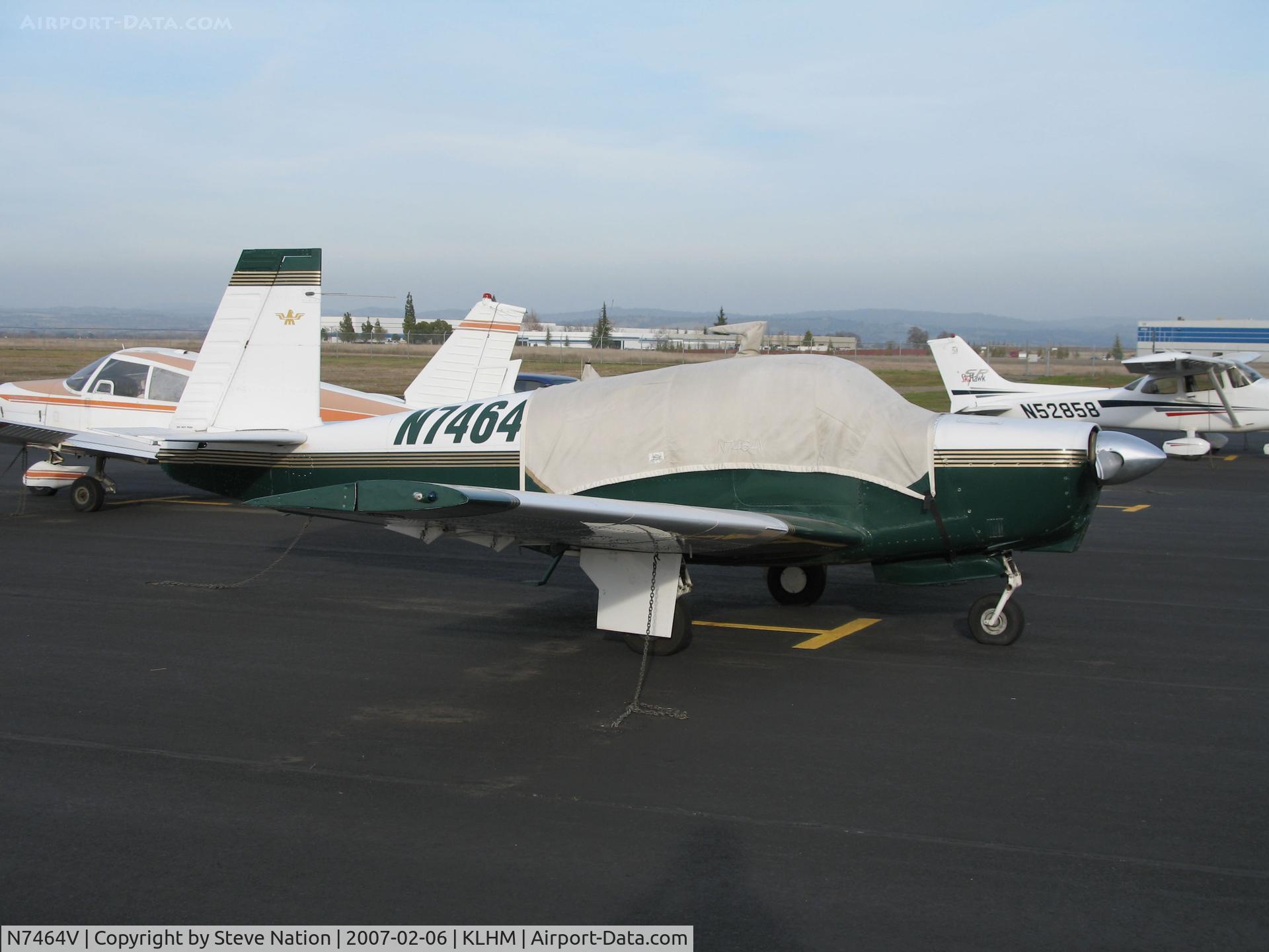 N7464V, 1975 Mooney M20C Ranger C/N 20-1158, Locally-based 1975 Mooney M20C 