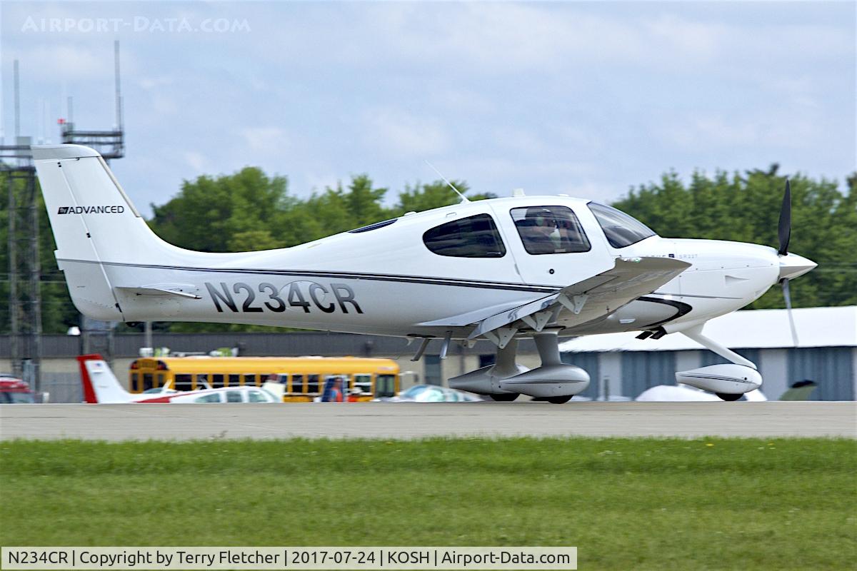 N234CR, Cirrus SR-22T G5 C/N 0016, At 2017 AirVenture at Oshkosh