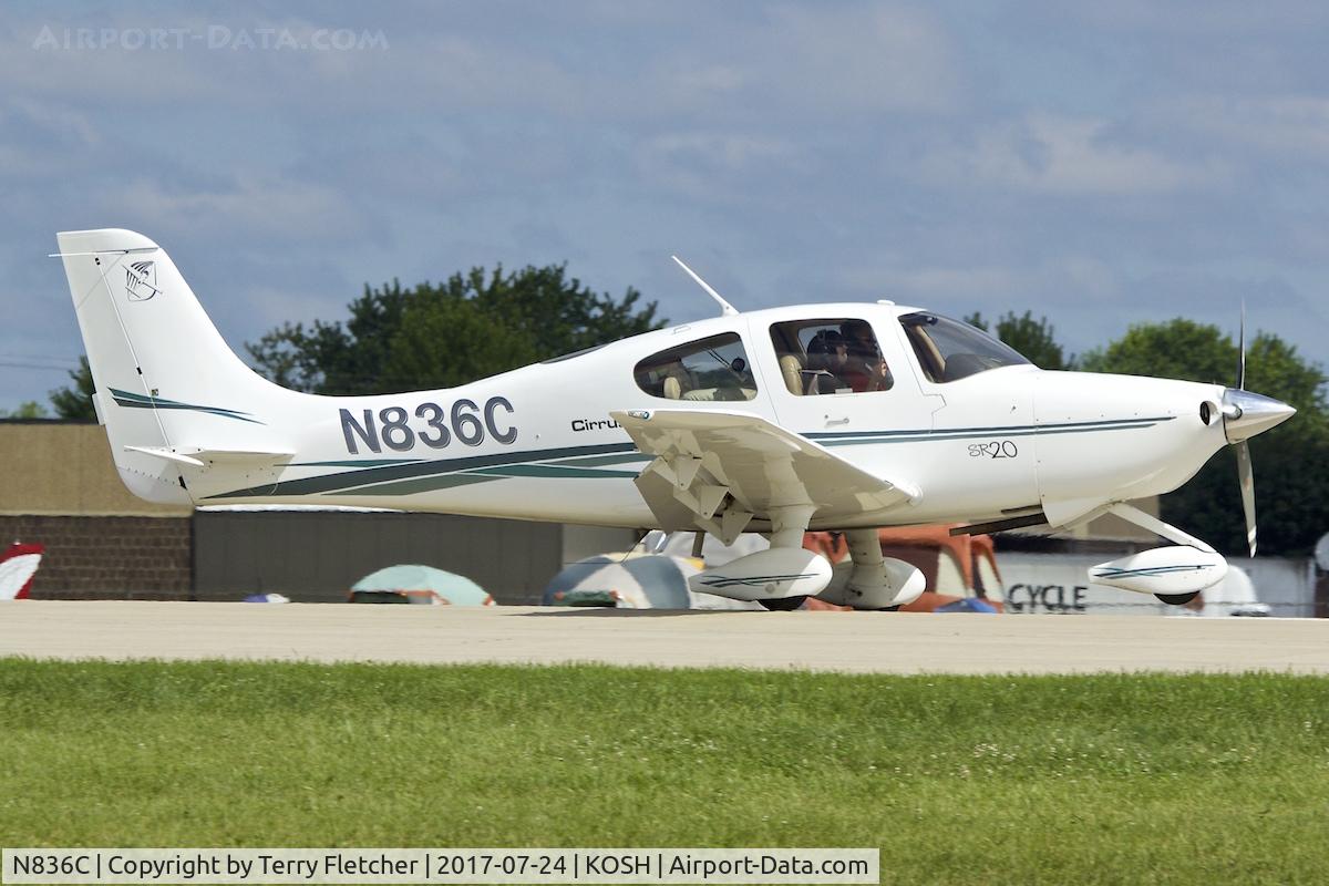 N836C, 2003 Cirrus SR20 C/N 1289, At 2017 AirVenture at Oshkosh