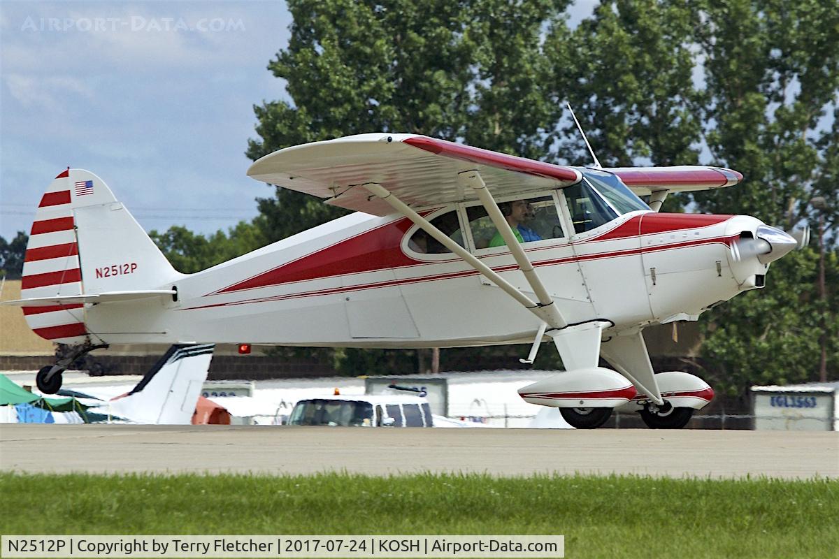 N2512P, 1955 Piper PA-22-150 Tri-Pacer C/N 22-2874, At 2017 AirVenture at Oshkosh
