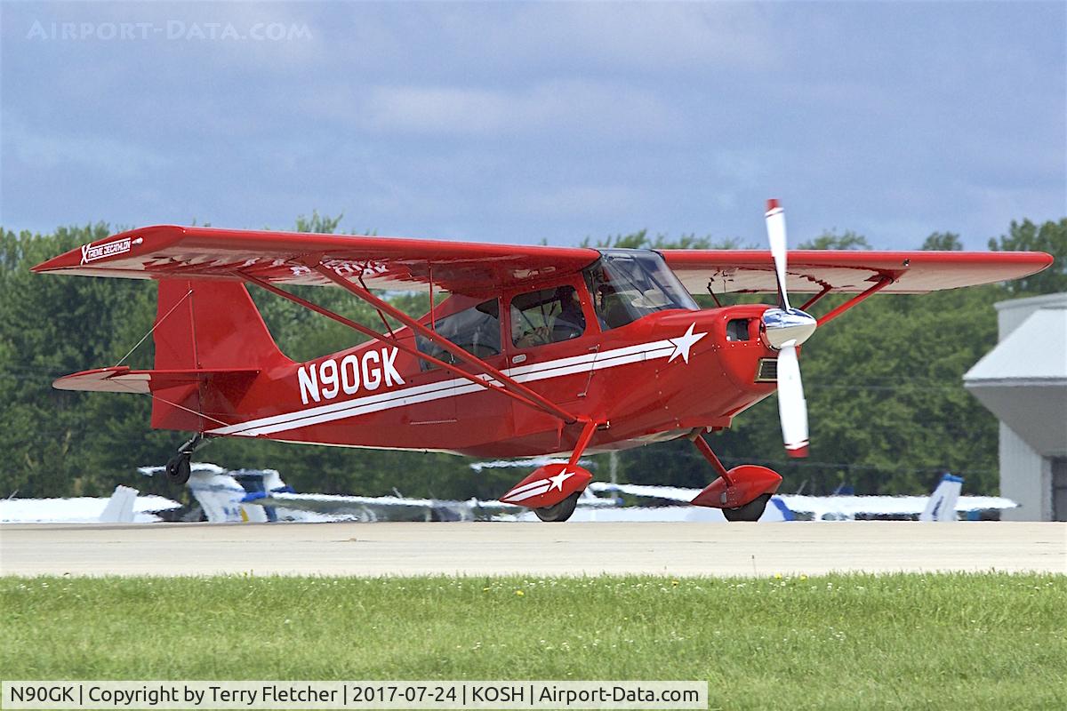 N90GK, American Champion 8KCAB Decathlon C/N 1092-2009, At 2017 AirVenture at Oshkosh