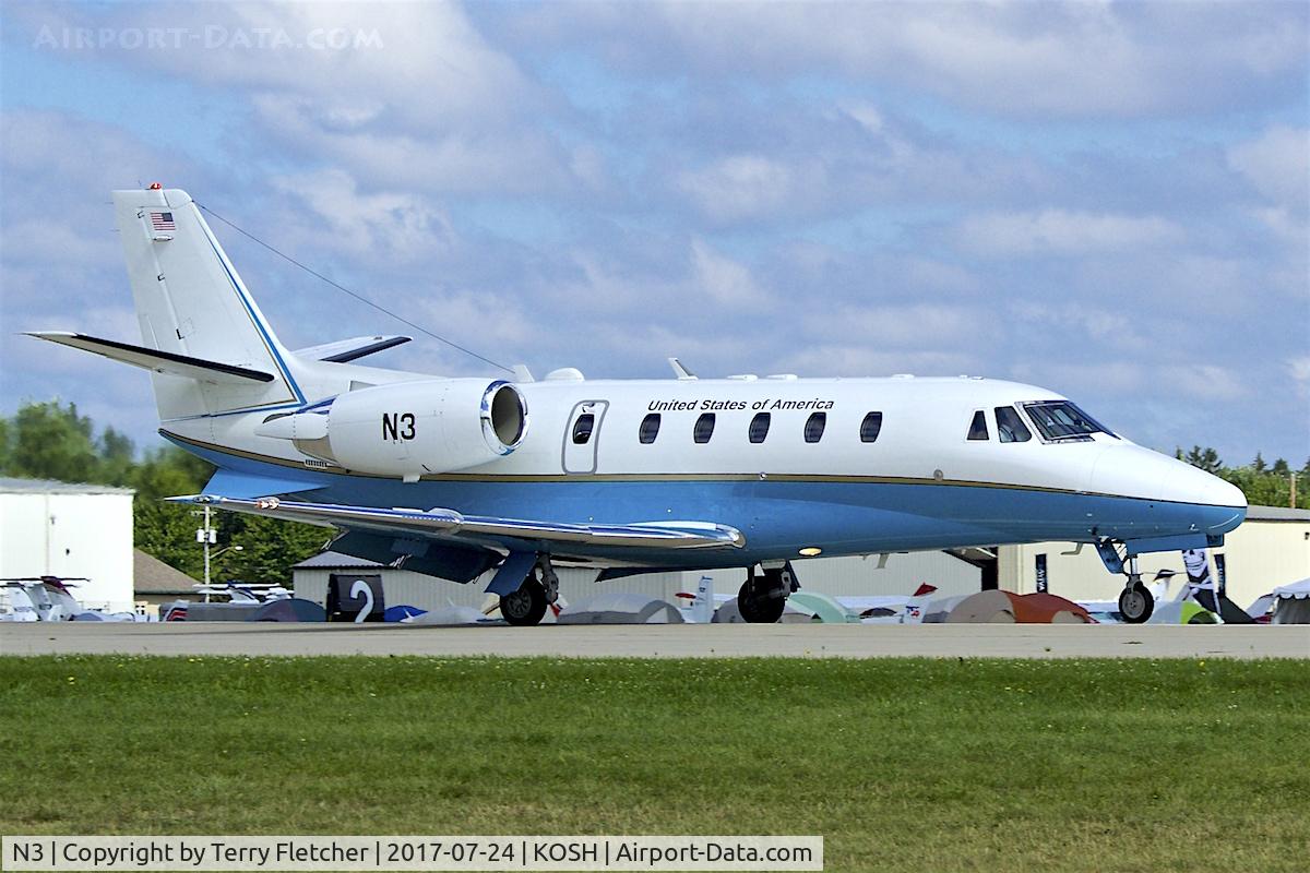 N3, 2003 Cessna 560XL Citation Excel C/N 560-5341, At 2017 AirVenture at Oshkosh