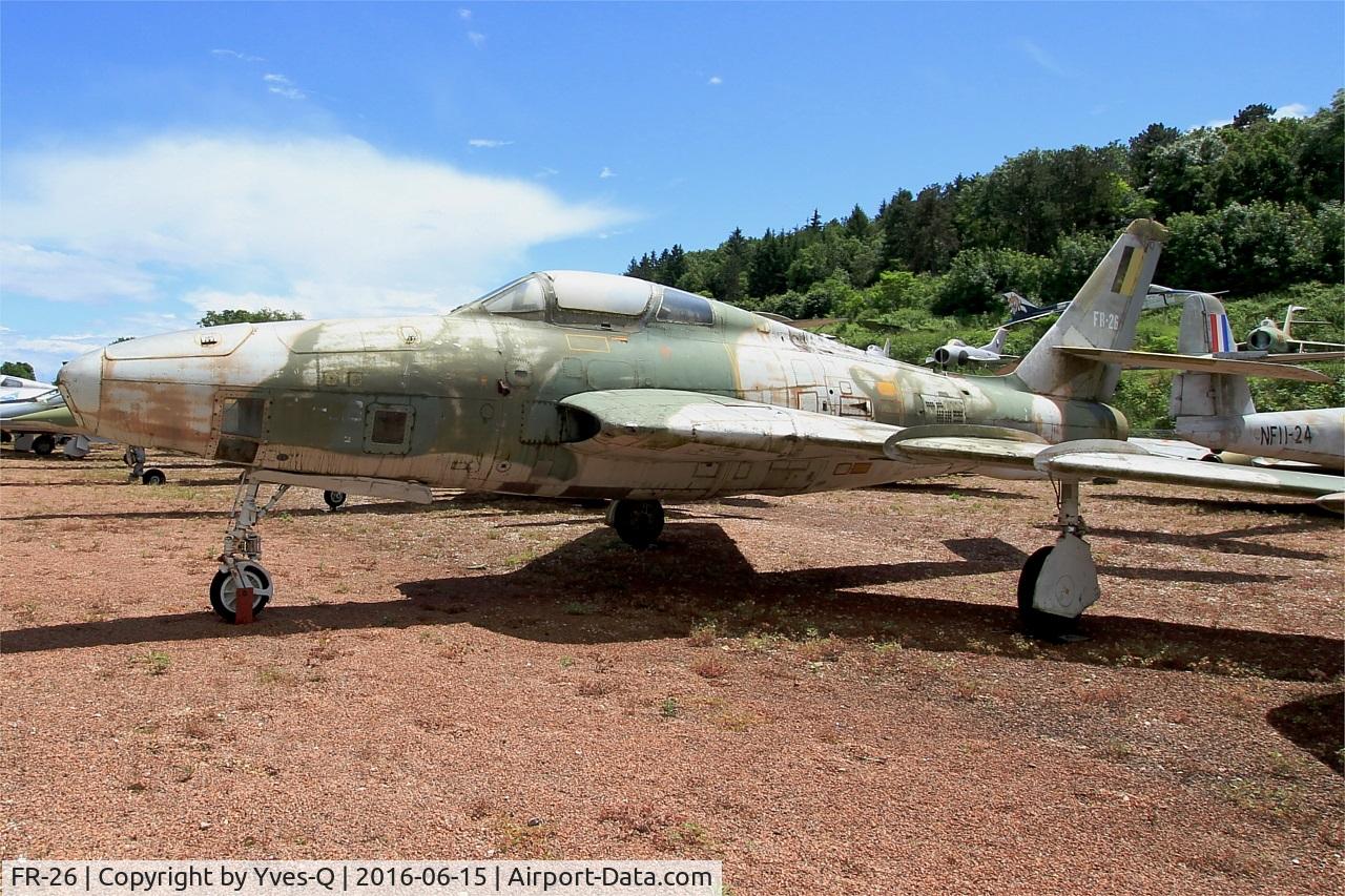 FR-26, 1951 Republic RF-84F Thunderflash C/N Not found (51-1886), Republic RF-84F Thunderflash, Preserved at Savigny-Les Beaune Museum