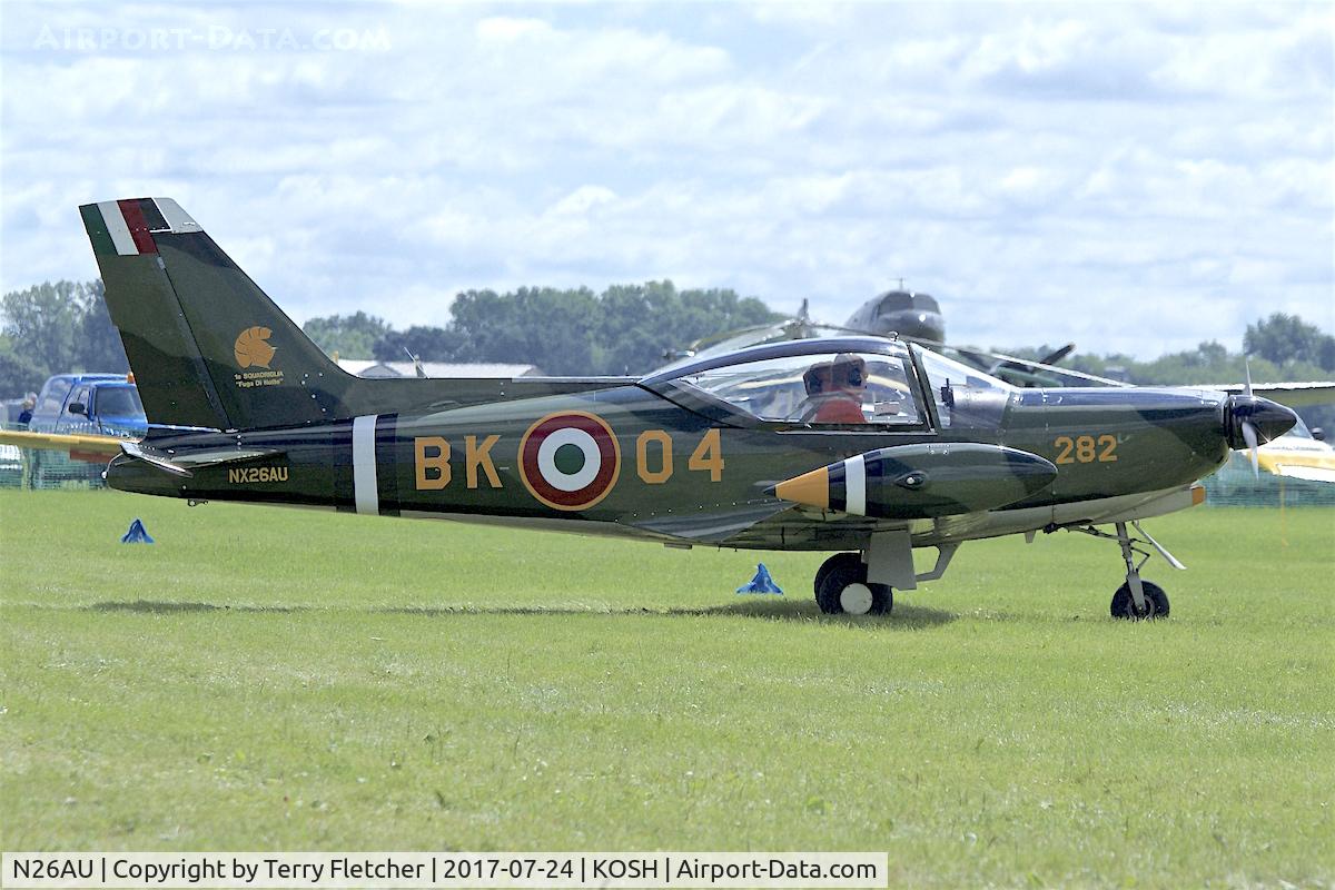 N26AU, 1979 SIAI-Marchetti SF-260C C/N 282/37-002, At 2017 AirVenture at Oshkosh